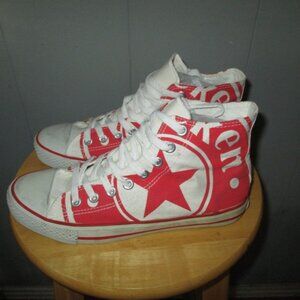 Vintage HEINEKEN Hi-Top Canvas Sneakers Men Sz 8